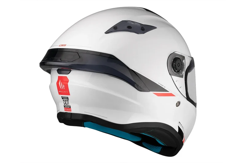 MT TARGO S SOLID UNISEX SPORTIVO A0 INTEGRALE CASCHI DI MOTO BIANCO PERLA