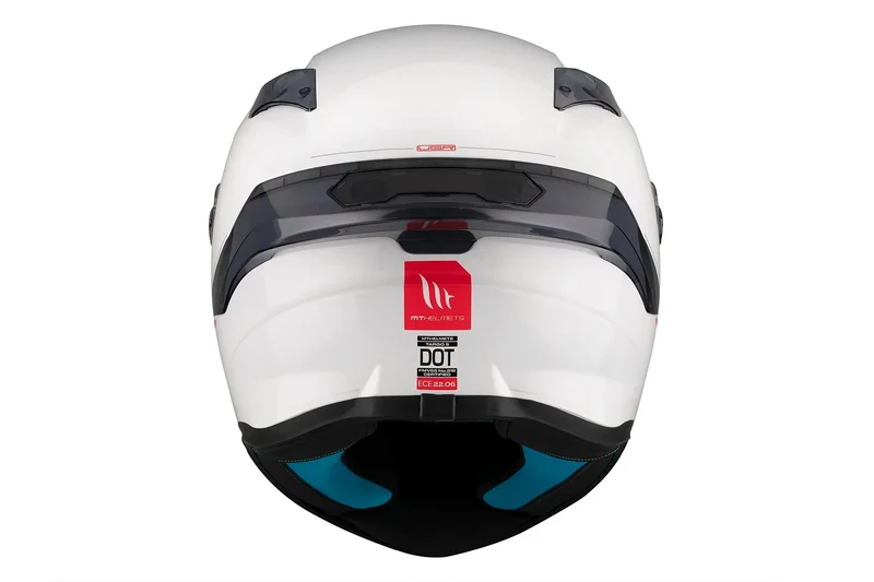 MT TARGO S SOLID UNISEX SPORTIVO A0 INTEGRALE CASCHI DI MOTO BIANCO PERLA