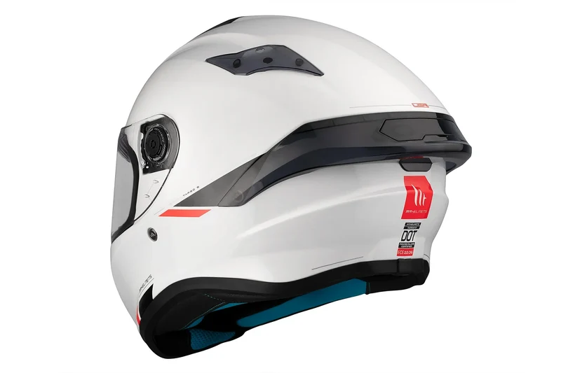 MT TARGO S SOLID UNISEX SPORTIVO A0 INTEGRALE CASCHI DI MOTO BIANCO PERLA