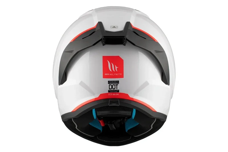 MT STINGER 2 SOLID UNISEX A0 INTEGRALE CASCHI DI MOTO PERLA BIANCO LUCIDADO