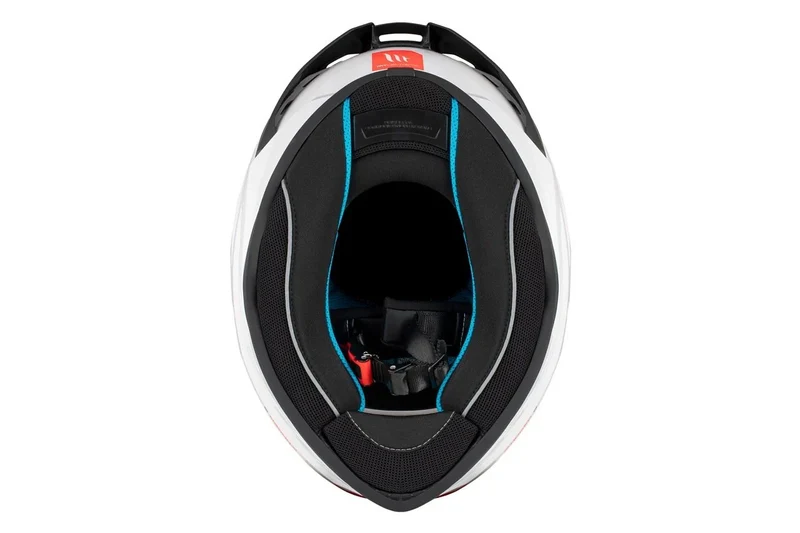 MT STINGER 2 SOLID UNISEX A0 INTEGRALE CASCHI DI MOTO PERLA BIANCO LUCIDADO