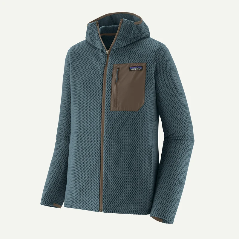 Felpa Patagonia R1 Air Full-Zip - Blu grigio