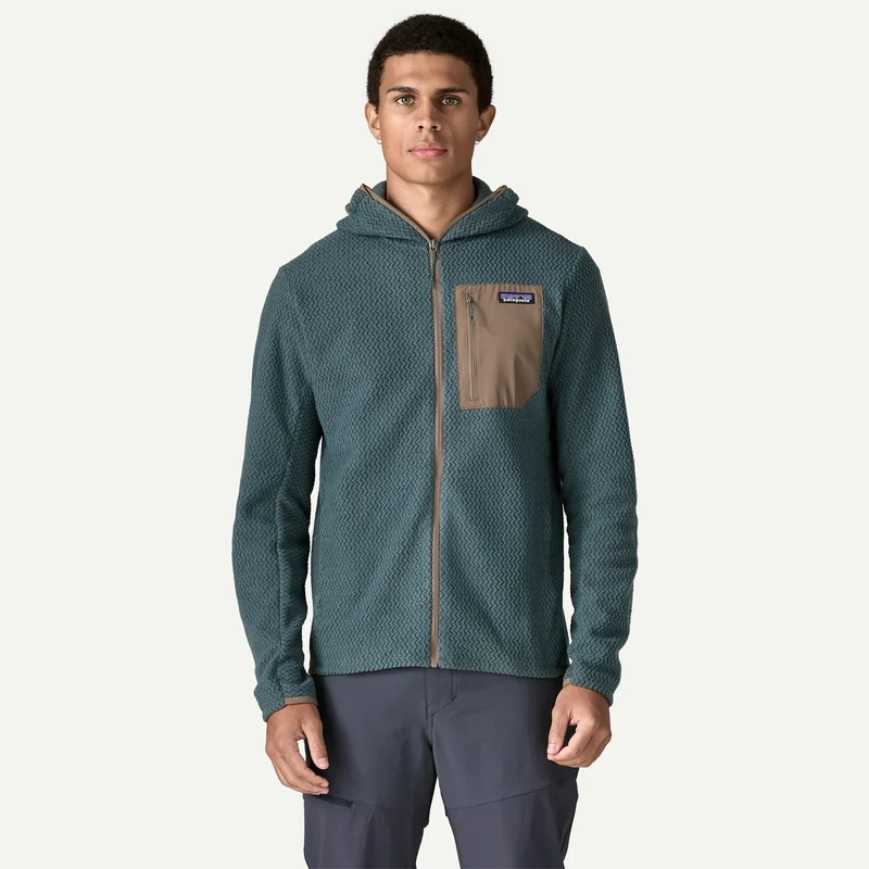 Felpa Patagonia R1 Air Full-Zip - Blu grigio