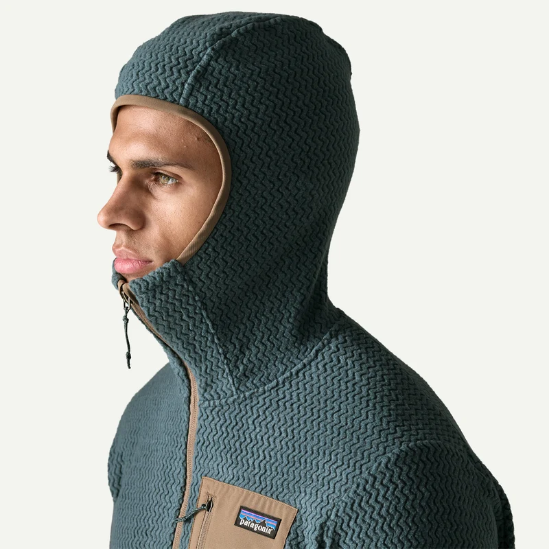 Felpa Patagonia R1 Air Full-Zip - Blu grigio