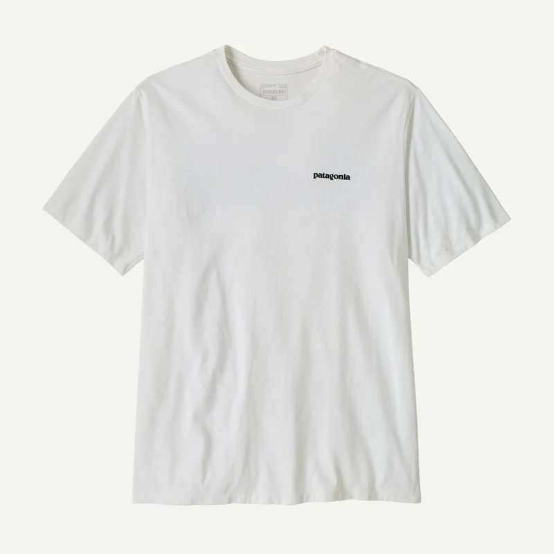 T-Shirt Patagonia P-6 Logo Responsibili-Tee - Bianco
