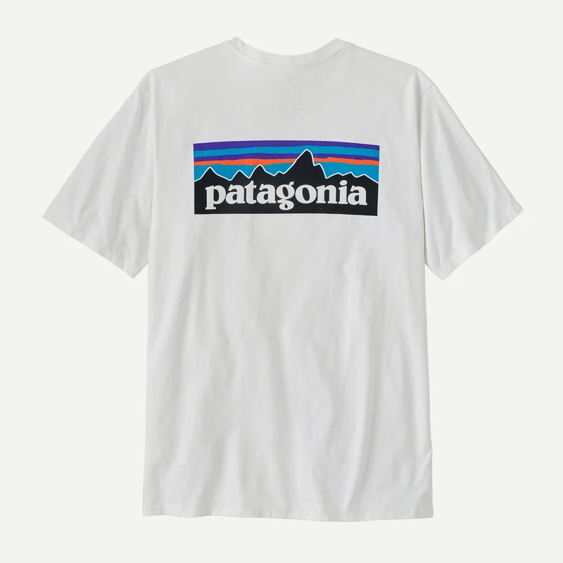 T-Shirt Patagonia P-6 Logo Responsibili-Tee - Bianco
