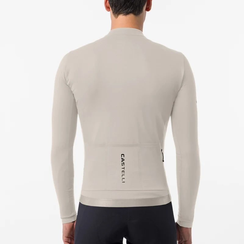 Maglia maniche lunghe Castelli Thermowoven - Beige