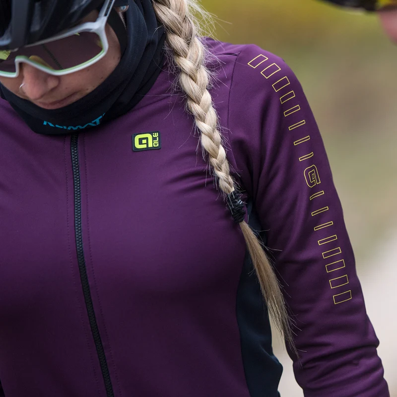 Maglia maniche lunghe donna Ale Solid Fondo - Viola