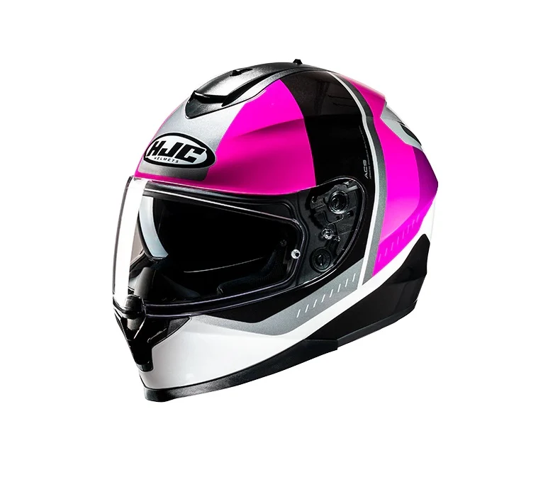 CASCO INTEGRALE HJC C70N ALIA MC8 BIANCO NERO FUXIA