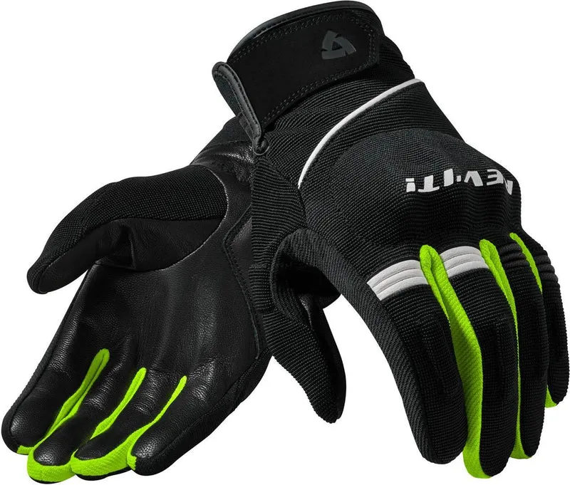 GUANTI UOMO ESTIVI REVIT UOMO MOSCA NERO GIALLO FLUO