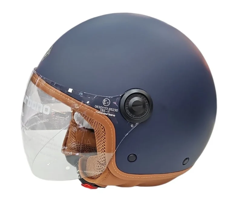 CASCO EL JETTIN 6.0 TUCANO BLU OPACO INTERNO MARRONE