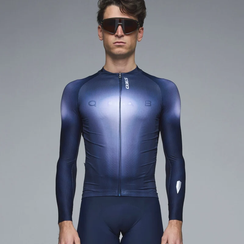 Maglia maniche lunghe Gregarius Hybrid Light QLAB - Blu