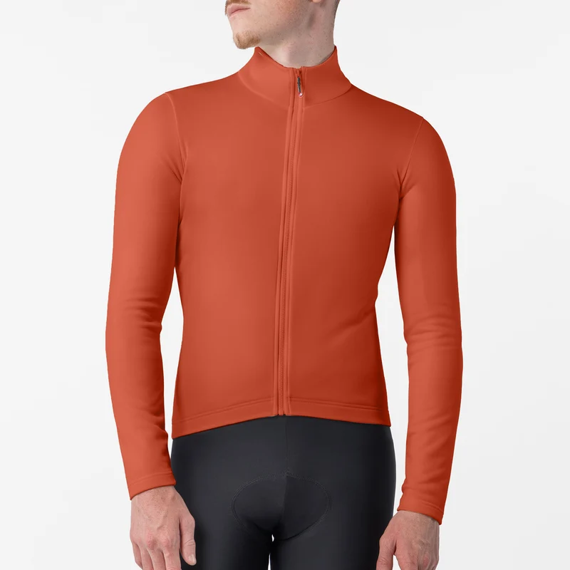 Maglia maniche lunghe Castelli Competizione Thermal - Arancio