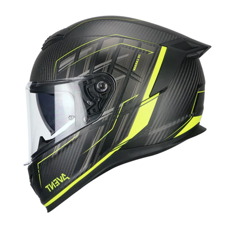CGM 361 AVENT PRO SPORT INTEGRALI CASCHI DI MOTO GIALLO CARBONIO FLUO OPACO