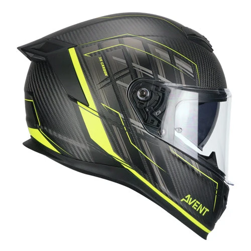 CGM 361 AVENT PRO SPORT INTEGRALI CASCHI DI MOTO GIALLO CARBONIO FLUO OPACO