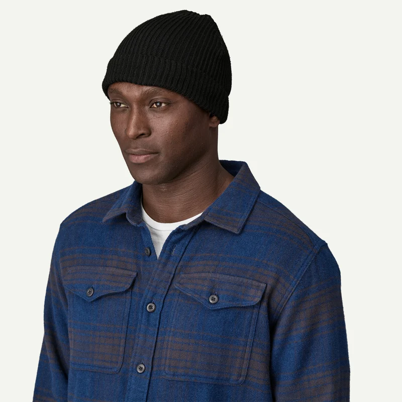 Cappellino invernale Patagonia Fishermans Rolled - Nero