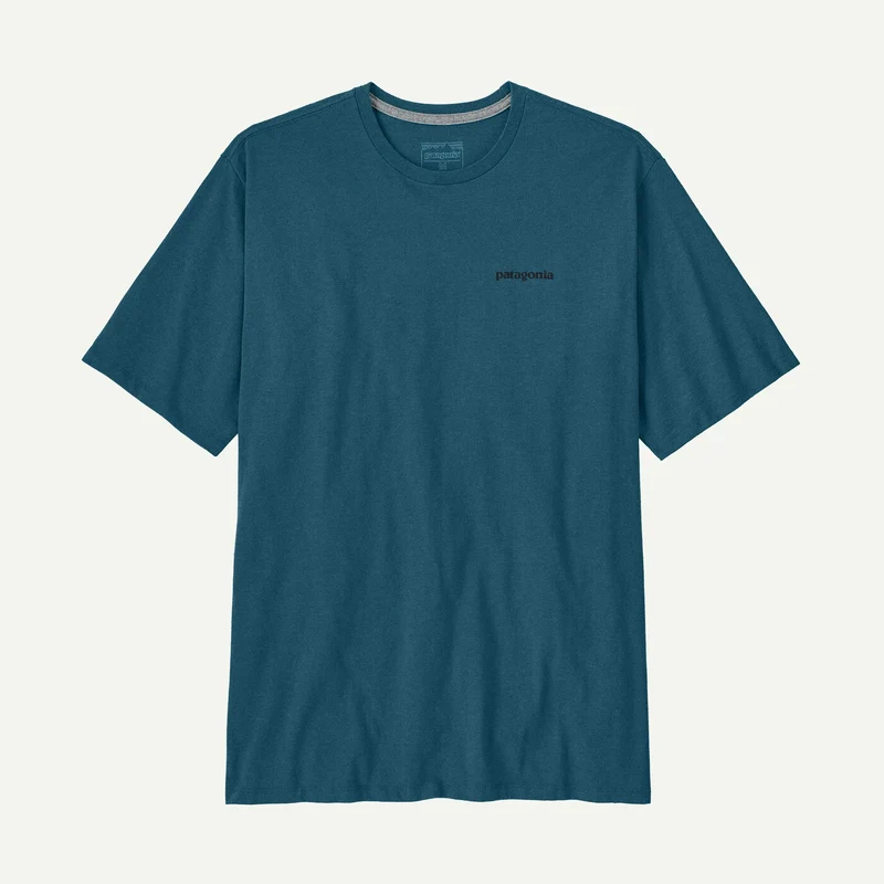 T-Shirt Patagonia P-6 Logo Responsibili-Tee - Blu verde