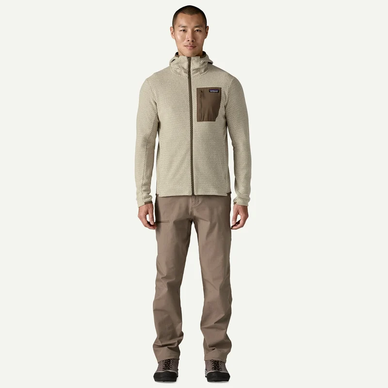 Felpa Patagonia R1 Air Full-Zip - Beige
