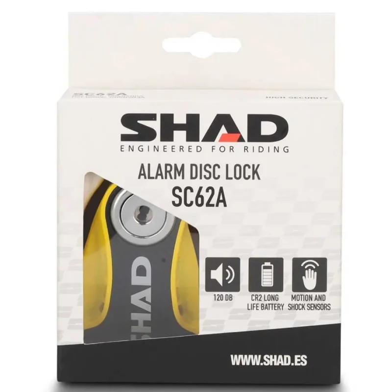 SHAD BLOCCO DISCO SC62A (ALLARME) GIALLO VERSIONE PERNO 10MM