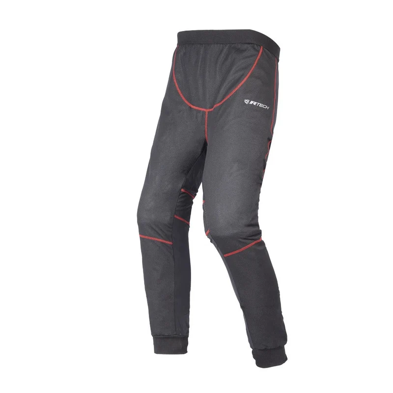 R-TECH JOG INTIMO TERMICO WINDSTOPPER NERO ROSSO