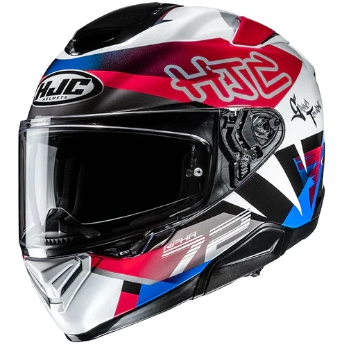 CASCO INTEGRALE HJC RPHA72 GOLDY MC21 BIANCO ROSSO BLU