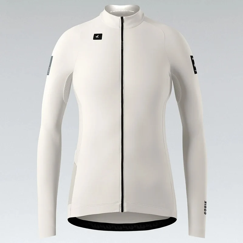 Maglia donna maniche lunghe Gobik Pacer Solid 2.0 Crepe - Beige