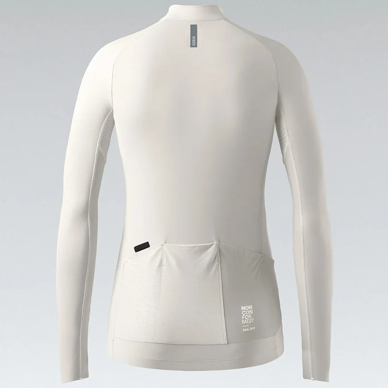 Maglia donna maniche lunghe Gobik Pacer Solid 2.0 Crepe - Beige