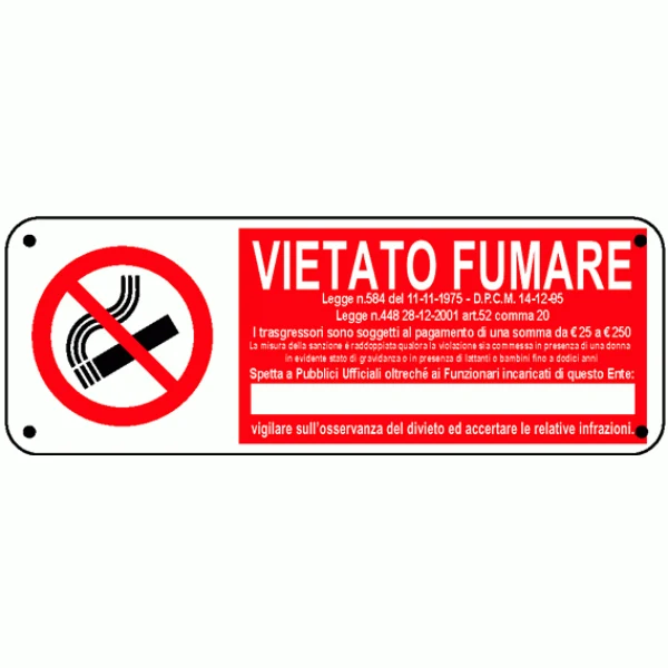 VIETATO FUMARE