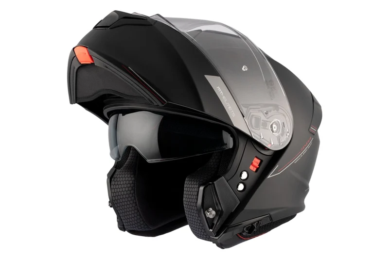MT GENESIS SV SOLID TURISMO A1 CASCHI DI MOTO NERO MATE