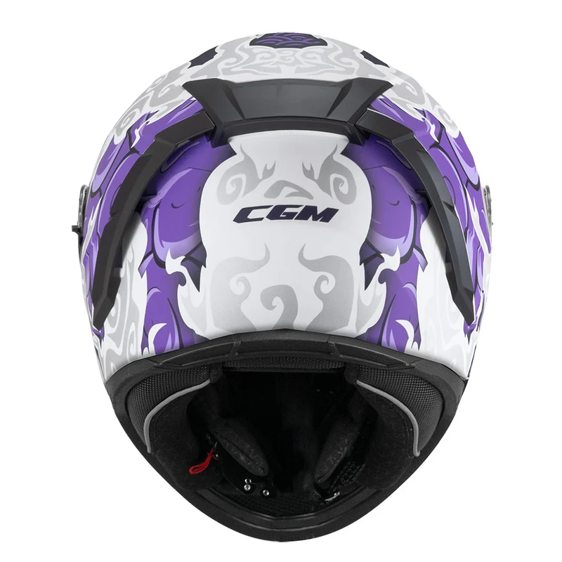 CGM 311F BLAST CLOUD INTEGRALI CASCHI DI MOTO BIANCO MORADO MATE