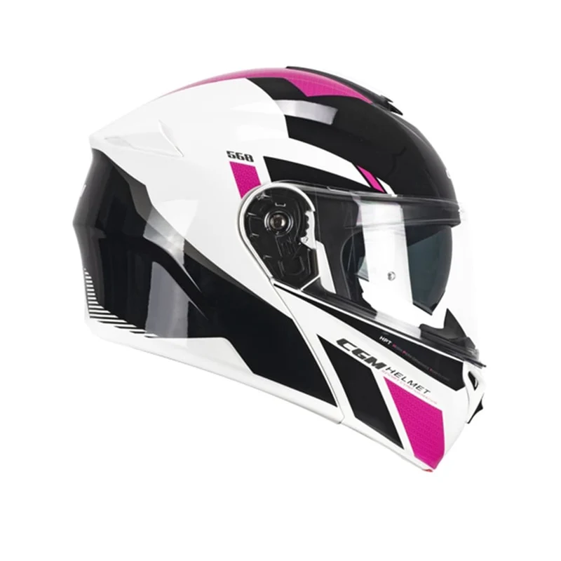 CGM 568S BER SPORT MODULAR CAHCHI DI MOTO FUCSIA NERO FLUO