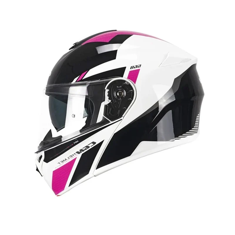 CGM 568S BER SPORT MODULAR CAHCHI DI MOTO FUCSIA NERO FLUO
