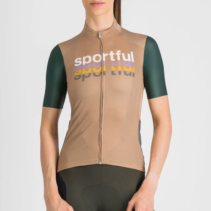 Maglia donna Sportful Supergiara 2 Logo - Marrone