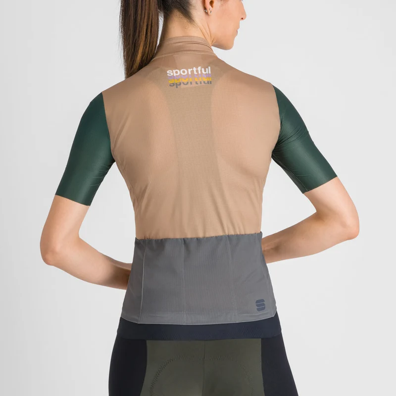 Maglia donna Sportful Supergiara 2 Logo - Marrone