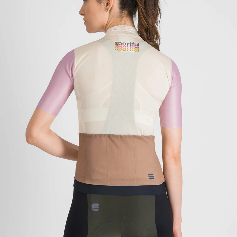 Maglia donna Sportful Supergiara 2 Logo - Beige