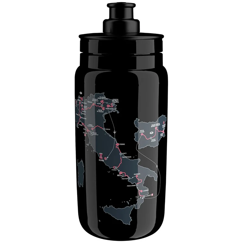 Borraccia Elite Fly Giro d'Italia 2026 Map - Nero