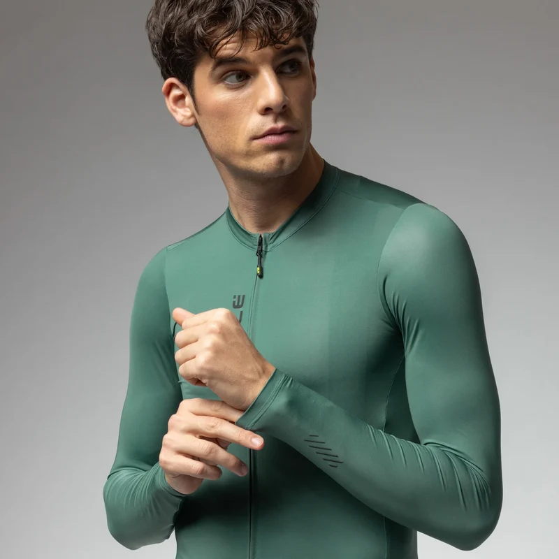 Maglia maniche lunghe Ale Pragma Color Block - Verde chiaro