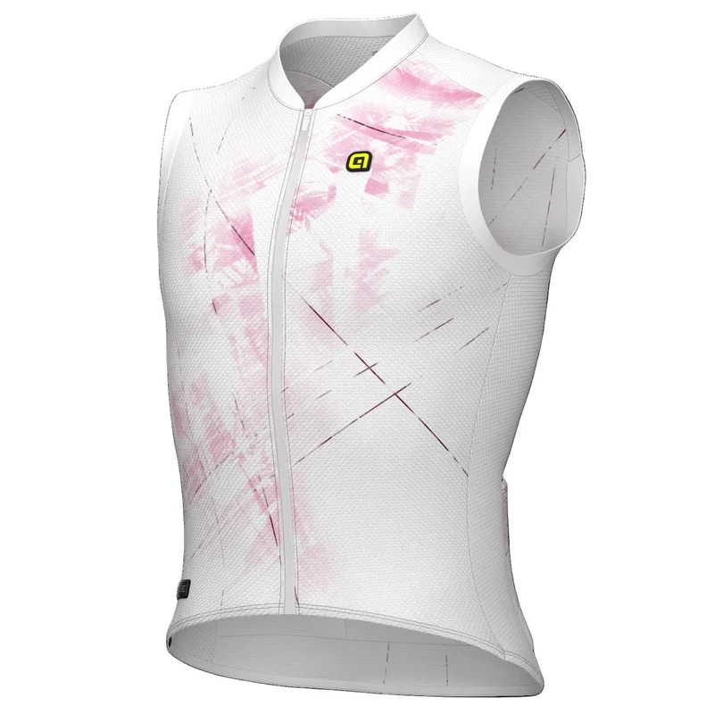 Maglia senza maniche Ale PR-E Mirror - Bianco rosa