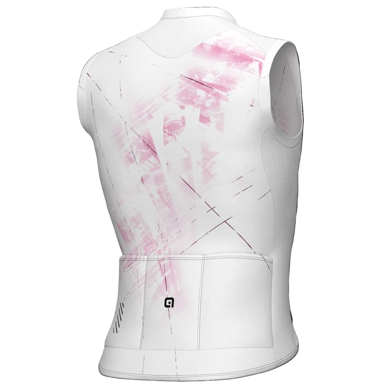 Maglia senza maniche Ale PR-E Mirror - Bianco rosa