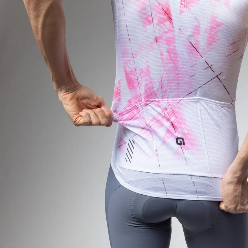 Maglia senza maniche Ale PR-E Mirror - Bianco rosa