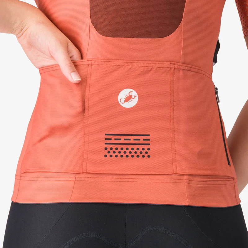 Maglia donna Castelli Unlimited Pro 2 - Arancio