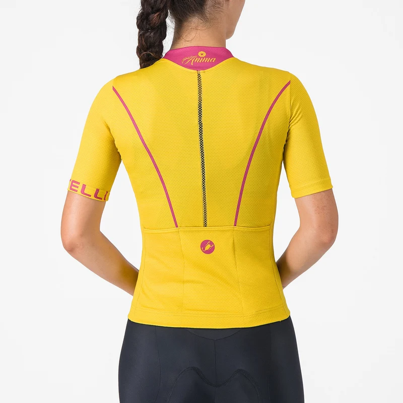 Maglia donna Castelli Anima Flow - Giallo