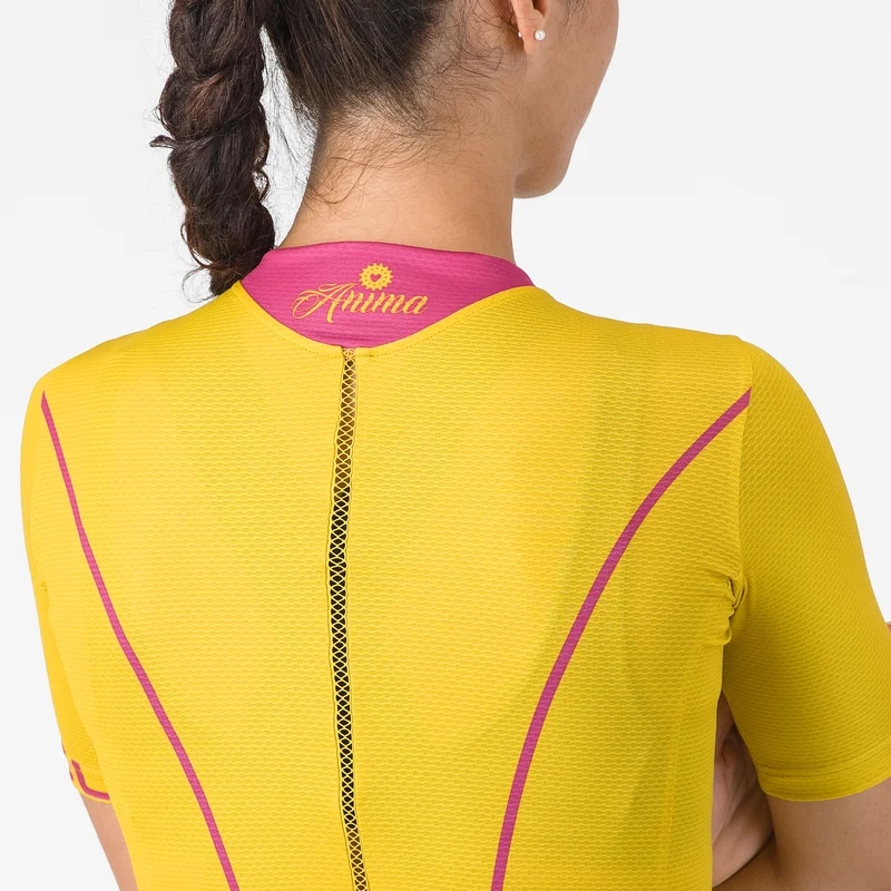 Maglia donna Castelli Anima Flow - Giallo