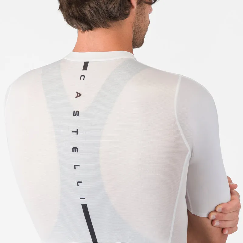 Maglia Castelli Drittone Logo - Bianco