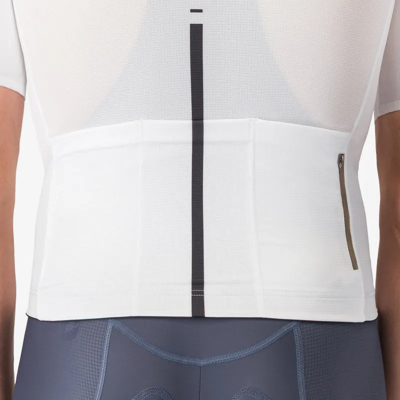 Maglia Castelli Drittone Logo - Bianco