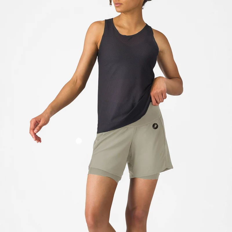 Pantaloncini donna Castelli Movement Travel - Beige