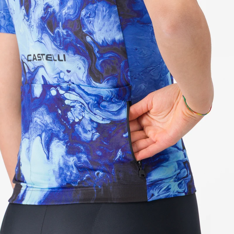 Maglia donna Castelli Cosmic Vortex - Blu