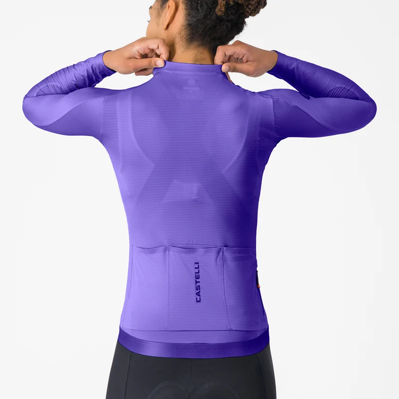 Maglia donna maniche lunghe Castelli Espresso 2 - Viola