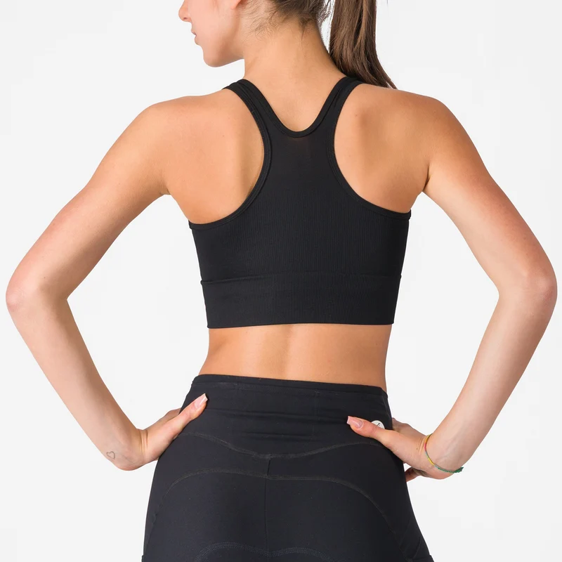Reggiseno Castelli Comfort Travel Crop Top - Nero
