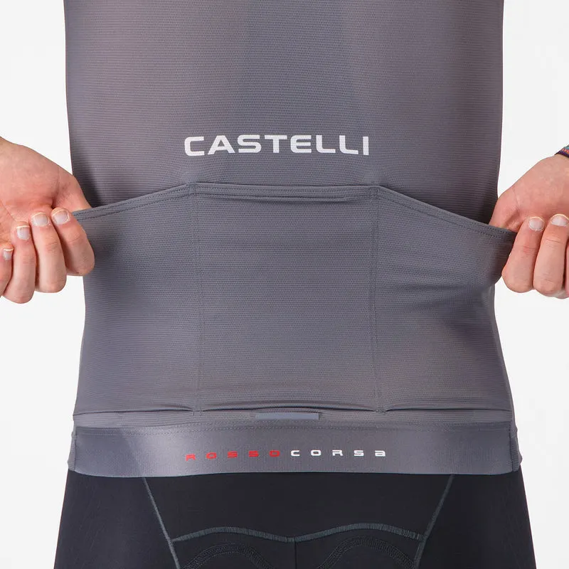 Maglia Castelli Aero Race 8S - Grigio